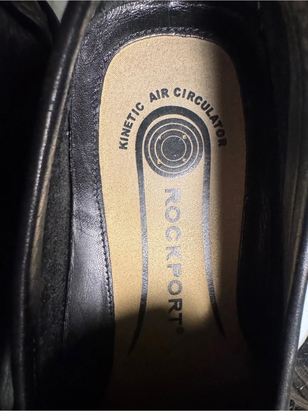 Rockport Black Leather Slip-On Loafers
